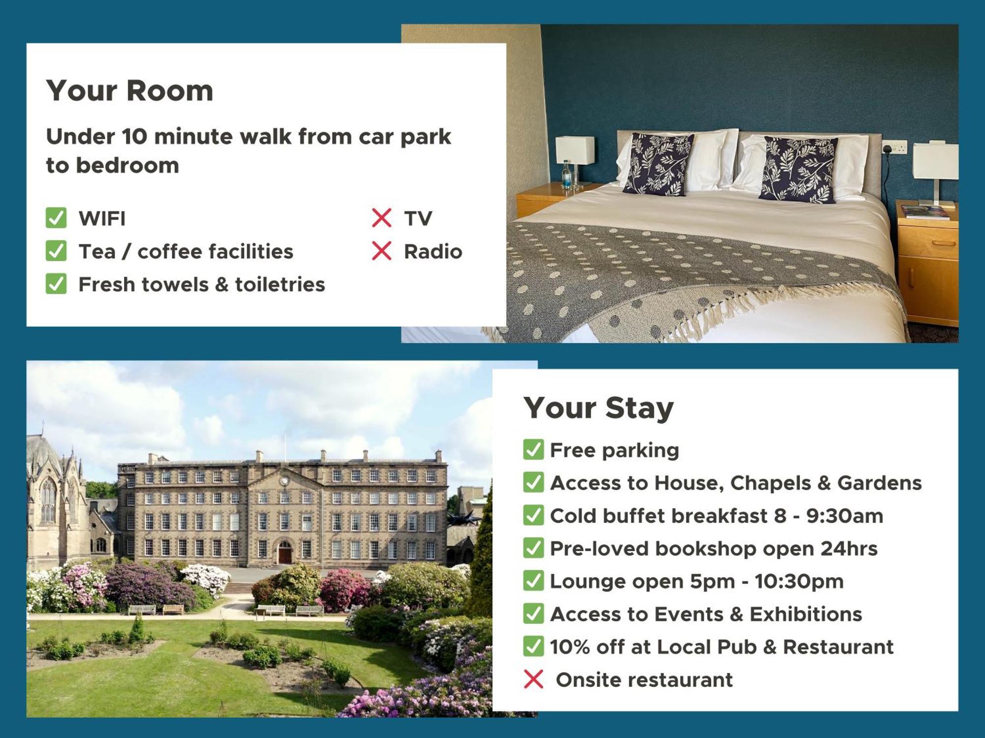 Bed and Breakfast Ushaw Historic House, Chapels & Gardens Durham Pokój zdjęcie