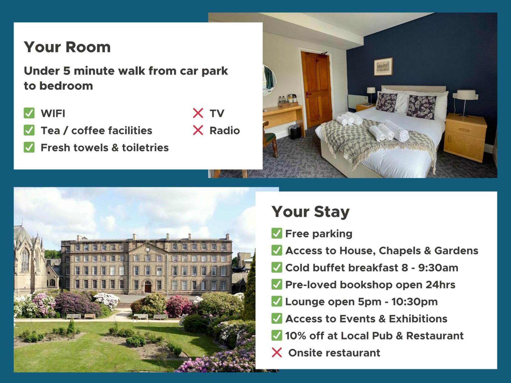 Bed and Breakfast Ushaw Historic House, Chapels & Gardens Durham Pokój zdjęcie