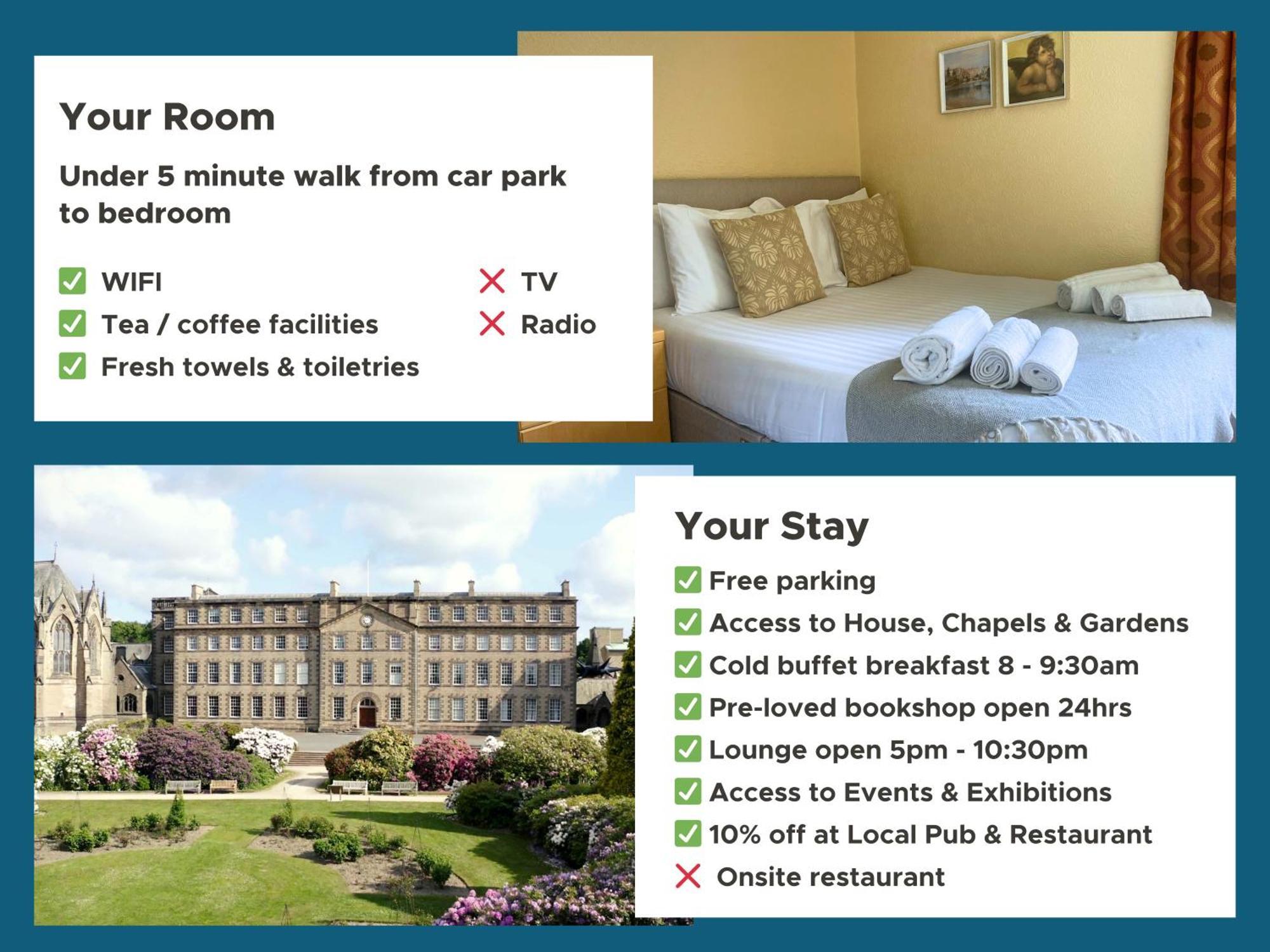 Bed and Breakfast Ushaw Historic House, Chapels & Gardens Durham Pokój zdjęcie