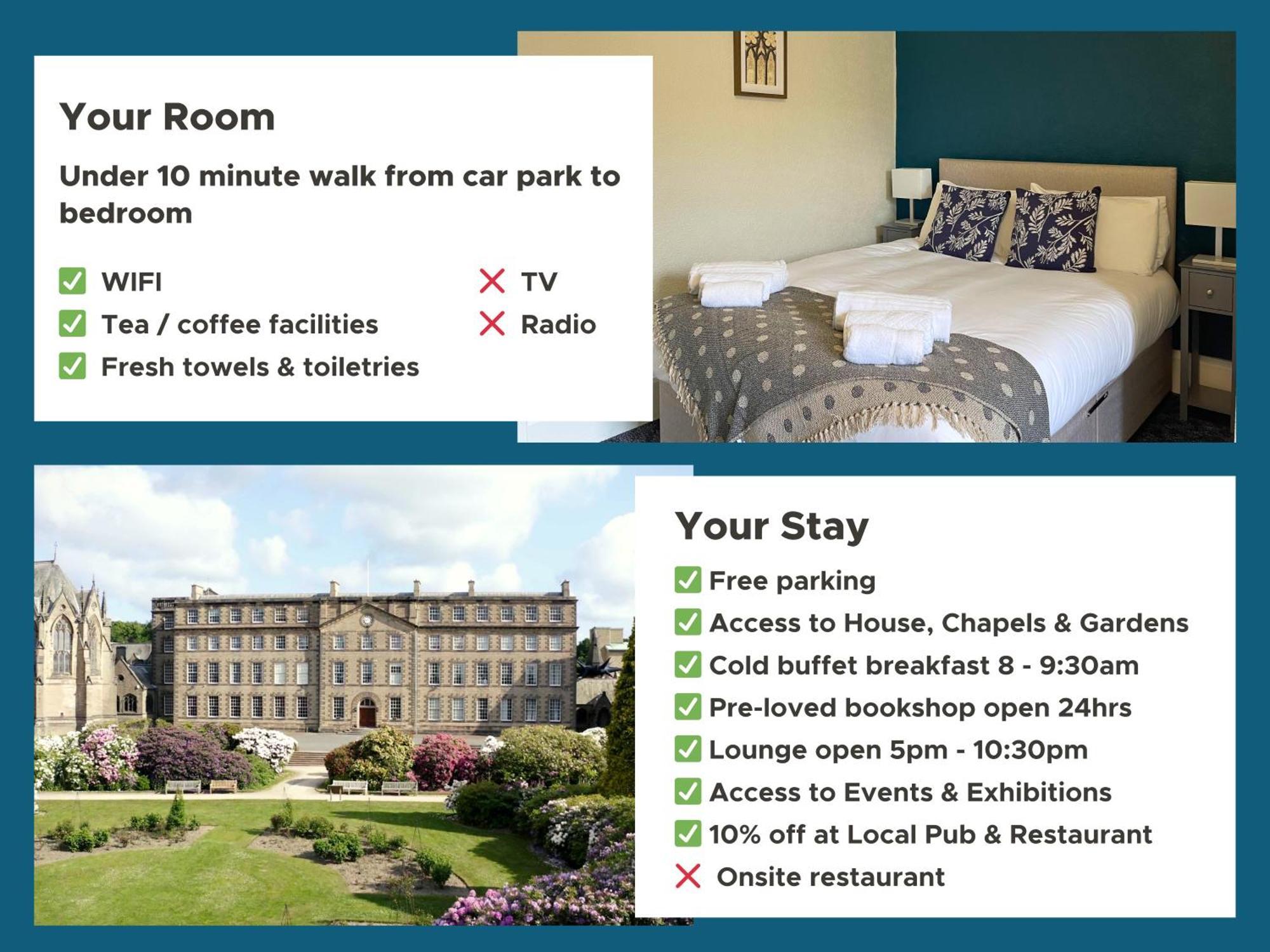 Bed and Breakfast Ushaw Historic House, Chapels & Gardens Durham Pokój zdjęcie